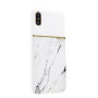 SULADA eleganten ovitek z marmornatim dizajnom za Apple iPhone XS - bela