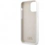 Karl Lagerfeld Stack Black Logo silikonski ovitek za iPhone 12 Pro Max - bela