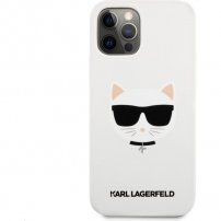Karl Lagerfeld Choupette Head silikonski ovitek za iPhone 12 Pro Max - bela