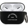 Karl Lagerfeld Rue St. Guillaume silikonski ovitek za AirPods Pro - črna