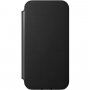 Nomad Rugged Folio usnjen flip ovitek z MagSafe za iPhone 12 / 12 Pro - črna