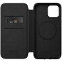 Nomad Rugged Folio usnjen flip ovitek z MagSafe za iPhone 12 Pro Max - črna