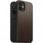 Nomad Rugged Folio usnjen flip ovitek z MagSafe za iPhone 12 mini - rjava