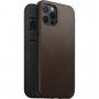 Nomad Rugged Folio usnjen flip ovitek z MagSafe za iPhone 12 / 12 Pro - rjava