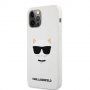 Karl Lagerfeld Choupette Head silikonski ovitek za iPhone 12 Pro Max - bela