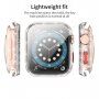 Zaščitno ohišje z bleščicami in kaljenim steklom za Apple Watch 40mm - srebro