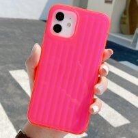Vrezan neonski ovitek za iPhone 11 - roza