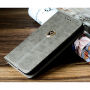 Zaščitna torba iz umetnega usnja Apple iPhone 5 / 5S / SE (2016) - siva