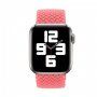 Najlonski pašček s pletenim vzorcem za Apple Watch 42mm / 41mm / 40mm / 38mm - L - roza