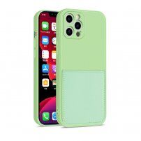 Zaščitni ovitek z žepkom za kartice za iPhone 12 Pro - zelena