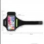 Športni etui za na roko z žepom za ključe in režo za kartice za iPhone - roza