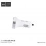 Avtomobilski polnilnik HOCO (5V / 3.1A) z dvema USB vhodoma za Apple iPhone / iPad / iPod - bela
