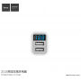 Avtomobilski polnilnik HOCO (5V / 3.1A) z dvema USB vhodoma za Apple iPhone / iPad / iPod - bela