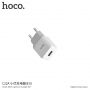 HOCO polnilnik / adapter za Apple iPhone / iPod - bela