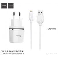 HOCO adapter in kabel polnilca za Apple iPhone - bela