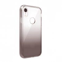 Prozorno dvobarvno prozorno ohišje za iPhone XR - črna