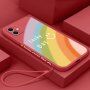 Silikonski etui "Lucky Day" s paskom za iPhone 11 Pro Max - rdeče
