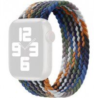 Najlonski pašček s pletenim vzorcem za Apple Watch Ultra 49mm / 46mm / 45mm / 44mm / 42mm - M - temno pisan