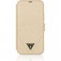 Guess Saffiano V Stitch Book flip etui za iPhone 12 / 12 Pro - zlato