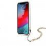 Guess Chain Peony ovitek za iPhone 12 Pro Max - zlati