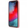 Guess Liquid Silicone White Peony ovitek za iPhone 12 Pro Max - roza