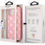 Guess Liquid Silicone White Peony ovitek za iPhone 12 Pro Max - roza