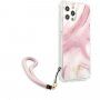 Guess Marble ovitek za iPhone 12 Pro Max - roza