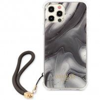 Guess Marble ovitek za iPhone 12 Pro Max - siva