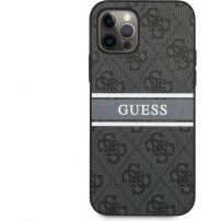 Guess 4G Printed Stripe ovitek za iPhone 12 Pro Max - siva