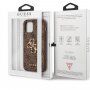 Guess 4G Metal Logo ovitek za iPhone 12 Pro Max - rjava