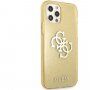 Guess Big 4G Full Glitter ovitek za iPhone 12 Pro Max - zlati