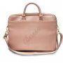 Guess Saffiano Vintage Script torbica za MacBook do 16" - roza