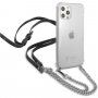 Guess Silver 4G Chain and Script ovitek za iPhone 12 Pro Max - srebro