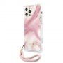 Guess Marble ovitek za iPhone 12 Pro Max - roza