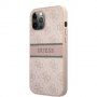 Guess 4G Printed Stripe ovitek za iPhone 12 Pro Max - roza