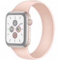 Natakljiv silikonski pašček za Apple Watch 42mm / 41mm / 40mm / 38mm - S - roza