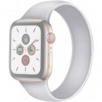 Natakljiv silikonski pašček za Apple Watch 42mm / 41mm / 40mm / 38mm - M - bela