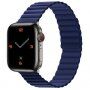 Silikonski magnetni pasek za Apple Watch 42mm / 41mm / 40mm / 38mm - modro