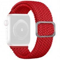 Pasek s pletenim vzorcem za Apple Watch 42mm / 41mm / 40mm / 38mm - rdeče