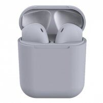 InPods 12 brezžične bluetooth slušalke s polnilnim etuijem za naprave Apple - siva