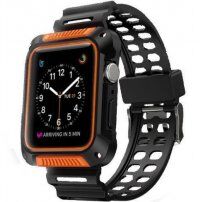 Kovček za Totudesign s trakom za Apple Watch Ultra 49mm / 46mm / 45mm / 44mm / 42mm - oranžna