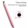 Zaščitni silikonski ovitek z listi za Apple Pencil 1. generacije - roza