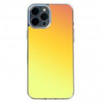 Proti udarcem odporen ovitek z barvnim prehodom za iPhone 11 Pro Max - rumeno-oranžen