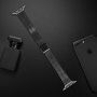 Tanek pasek iz nerjavečega jekla za Apple Watch 42mm / 41mm / 40mm / 38mm - črna