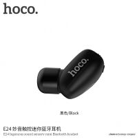 HOCO majhna brezžična Bluetooth slušalka z mikrofonom za Apple iPhone - črna