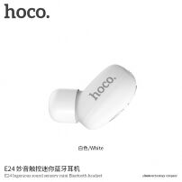 HOCO majhna brezžična Bluetooth slušalka z mikrofonom za Apple iPhone - bela