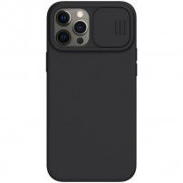 Nillkin CamShield Silky MagSafe ovitek za iPhone 12 Pro Max - črna