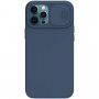 Nillkin CamShield Silky MagSafe ovitek za iPhone 12 Pro Max - modro