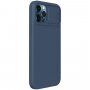 Nillkin CamShield Silky MagSafe ovitek za iPhone 12 Pro Max - modro