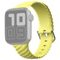 Prepleten silikonski pasek za Apple Watch 42mm / 41mm / 40mm / 38mm - rumena